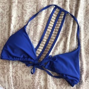 Royal blue bikini top